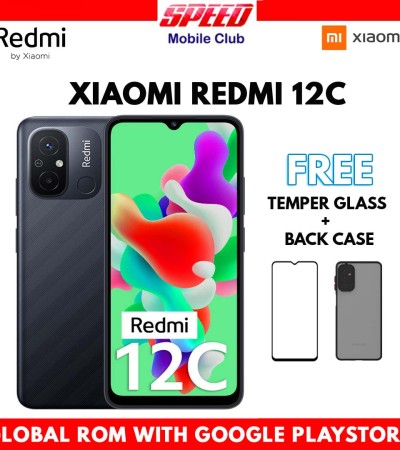 Xiaomi Redmi 12C | 4GB+128GB | 6GB+128GB | Global ROM | Brand New With Warranty | FREE TEMPER GLASS+BACK CASE OR DISCOUNT PRICE