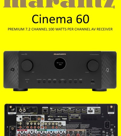 Marantz CINEMA 60 PREMIUM 7.2 CHANNEL | 100 WATTS PER CHANNEL AV RECEIVER