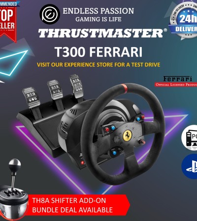 Thrustmaster T300 Ferrari Integral RW Alcantara Edition (PS5,PS4,PC)