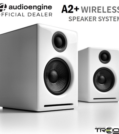 Audioengine A2+ Wireless aptX Bluetooth 5.0 Stereo Desktop Bookshelf Speakers
